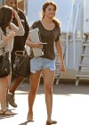 Selena Gomez shows her hot legs in denim shorts on the set of Parental Guidance